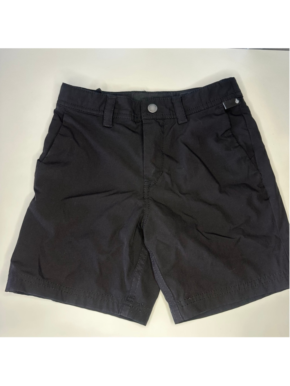 Boys Volcom Black Lightweight Shorts Size 5